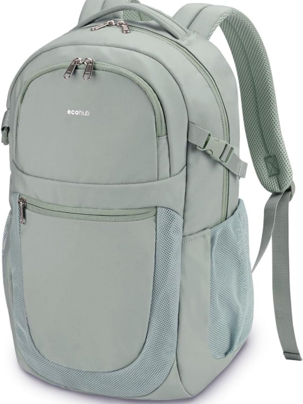 Stylish Water-Resistant Travel Backpack for Women, 17.3" Laptop, 12 Pockets, 28L